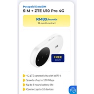 ZTE U10 PRO 4G POCKET WIFI (modem Router) /Support all TELCO/3000maAh removable battery