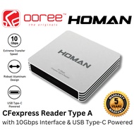HOMAN CFEXPRESS READER TYPE A CARD READER WITH USB TYPE-C POWERED, UP TO 10GBPS TRANSFER SPEED, ROBU
