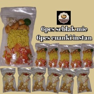 6 instant cuanki, 6 pcs noodle seblak