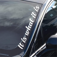 It is what it is 50x7.5cm Car Sticker Locomotive Computer Wall Decoration Sticker