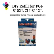 DIY Refill for PGI-810XL CLI-811XL Compatible Canon Printer Ink Cartridge [theinksupply]