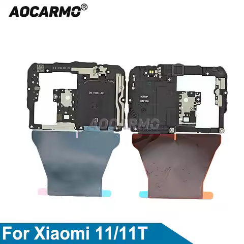 Aocarmo For Xiaomi 11 11T Pro Mi 11T Wireless Charging NFC Antenna Signal Module Motherboard Cover R