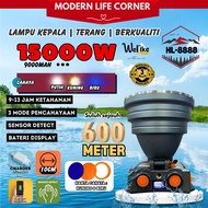 Lampu Kepala LED Thailand/Headlight/15000W/10000W HL-8888 & HL-9999Y/W/Rechargeable/Camping/Hunting