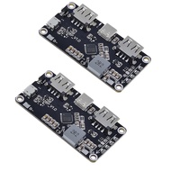 HiLetgo 2pcs IP5328P Dual USB Battery Fast Charge Module Bi-directional 18W Fast Charging 3.7V to 5V