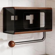 [48H Shipping] Wall-mounted kitchen storage rack, no-drill required, multifunctional tissue storage 
