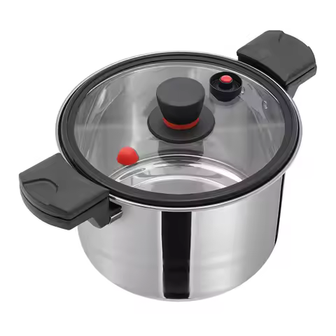 7L/7.4Qt Pressure Pot Kitchen Pressure Cooker Stainless Steel Cook Pressure Pot