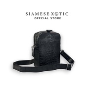 Siamese Xotic / Xo Messenger M 998 Black กระเป๋าสะพายข้าง สีดำ Crocodylus Siamensis