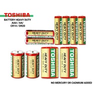 Toshiba Heavy Duty AA/AAA/C/D Batteries