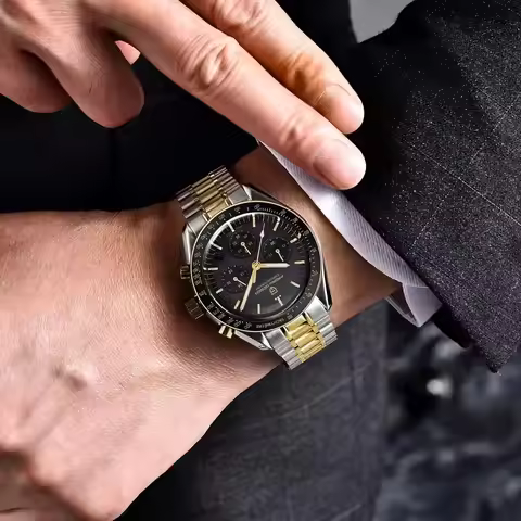 PAGANI DESIGN PD1701 Gold Luxury Men's Watches Quartz Wristwatches Chronograph VK63 Watch For Men AR