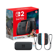【預購】Nintendo Switch 2 瑪利歐賽車世界 同捆組 (台灣公司貨)+便攜包+Joy-Con 2 控制器 左右手套組