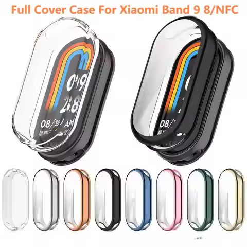 Full Cover Case For Xiaomi Mi Band 9 8 Screen Protec Mi Band9 8 NFC Screen Protector Protective Case