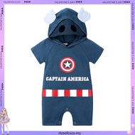 Baby Superhero Custume Cosplay Romper Batman Superman Spiderman Captain America