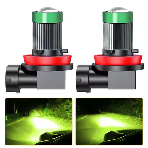 New H11 Led Lens 1:1 Wireless H11 H8 H9 Led Projector Car Headlight Plug&Play Mini Lens Projector Fo
