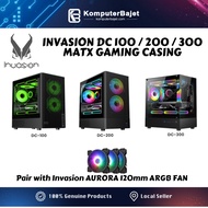 𝗡𝗘𝗪 𝗠𝗢𝗗𝗘𝗟 | INVASION GAMING ATX MATX CASING ARGB LED FAN PC CASING