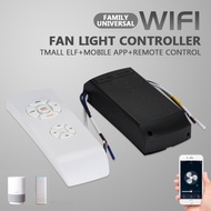 tuya WIFI Smart Ceiling Fan Controller Light tuya/smart life APP Speed Remote Control Switch Work Wi