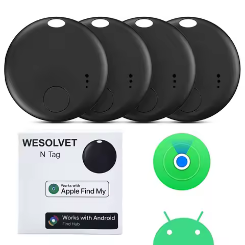Smart Tag Tracker Tag Anti-Lost Device For Apple or Android Find My App Wallet Keys Car Bike Locator