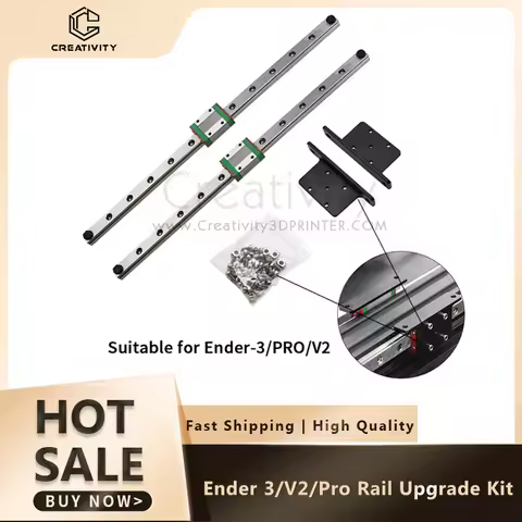 Ender 3/V2/Pro 3D Printer Upgrade Linear Rail Kit Y-axis X Axis Linear Guide Kit for Ender-3 Ender 3