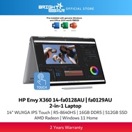 HP Envy X360 14-fa0128AU | fa0129AU 2-in-1 Laptop - 14" IPS Touch/R5-8640HS/16GB D5/512GB SSD/Radeon