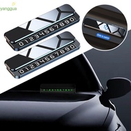 YANGGUA Temporary Parking License Plate, Hidden Design Removable Parking Number Plate, Durable Metal