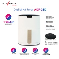 Advance ADF-35D 3.5L Digital Air Fryer 600 Low Watt Hemat Listrik Mesin Penggorengan Tanpa Minyak