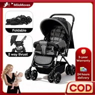 Beige Stroller for baby Foldable stroller 2 way Travel Stroller Baby Adjustable Lightweight Stroller