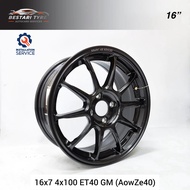 【Installation Available】AOW-ZE40 FLOW FORMING 16 INCH 16X7 4X100 ET40 GM READY STOCK