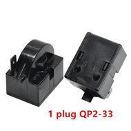 1Pcs New Refrigerator Starter 1 Plug QP2-33 Starter Thermal Protector Home Appliances > Heating, Coo