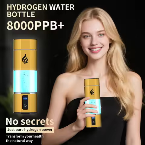 Verification: 8000ppb Portable Hydrogen Water Bottle, 285ml Large Capacity, 2200mAh High-Capacity Ba