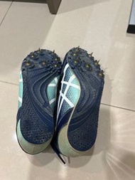Asics 釘鞋 藍色