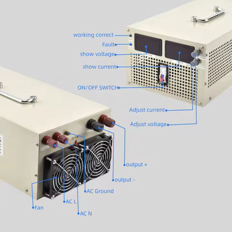 6000W Output current&voltage both adjustable Switching power supply AC-DC 0-24V 36V 60V 72V 80V 90V 