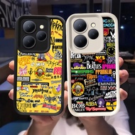 Q-14 Rock Band Black white Case for Xiaomi Redmi Note 13R 14 POCO C65 12 13 13C 5G