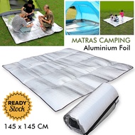 Matras Tikar Camping Portabel Aluminium Foil 145 x 145 CM Portable Materas Alas Tidur Lipat Dewasa O