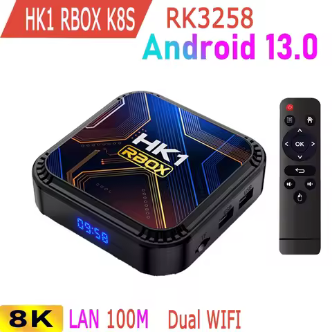 Android 13.0 RK3528 Quad Core 8K HDR 100M LAN Dual Wifi 2.4G 5G BT4.0 Game Stick Media Player Smart 