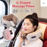 [MEGA WAREHOUSE CLEARANCE] A-P912 SNUGSG U SHAPE MASSAGE PILLOW 3D MASSAGE HEADHEATING FUNCTION SOFT