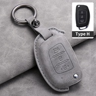 For hyundai key cover ix35 ix25 mistra Elantra Sonata 9 verna Tucson Fold key case leather key case 