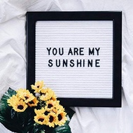 DIY Alphabet Words Felt Letter Board Wall Hanging Frame (32.5 x 32.5cm)