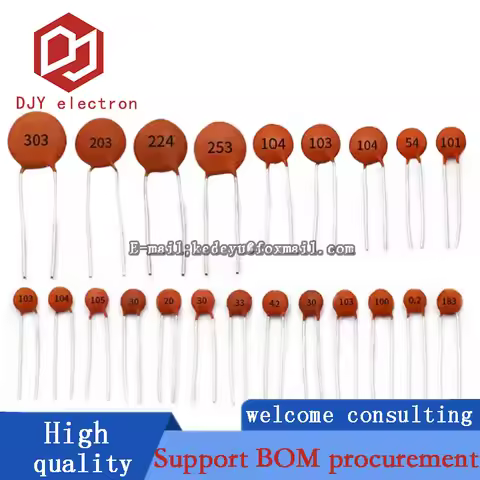 100PCS Ceramic capacitor 104 0.1uF 100NF 50V 30PF 103 0.01UF 22P 102 20PF 224 0.22UF 101 100PF 332 3