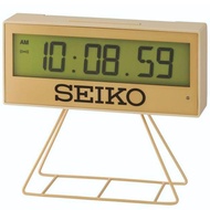 Seiko Gold LCD Timer Digital Alarm Clock With Stand QHL084G