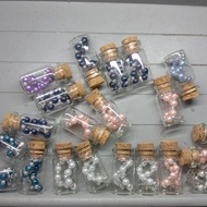 Mini Rosary in a Cork Bottle 1.5 inches Catholic Gift Souvenir Baptism Wedding