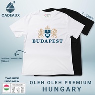 Budapest Hungary SOUVENIR T-Shirt Cotton Combed 24s SOUVENIR PREMIUM GIFT