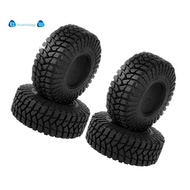 4PCS 110Mm 1.9 Rubber Tire Wheel Tyre for 1/10 RC Crawler Car  TRX4  D90 Axial SCX10 II III Redcat M