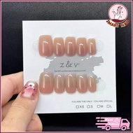 10PCS Kuku Palsu Handmade Cat Eye Natural Design Kuku Pendek Murah Set Percuma Cat Fake Nail 同款甄嬛美甲