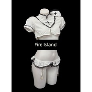 lingerie sexy baju dalam wanita Fire Island [Love in the Clinic] Sexy Nurse Halloween Suit