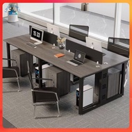 2/4/6/8 Seater Partition Office Desk, Modern Partition Staff Computer Desk, Metal Frame Office Work 