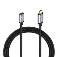 USB C Extension Cable 100W Cable Male to Female Type C 3.1 Gen 2 Extender Cord