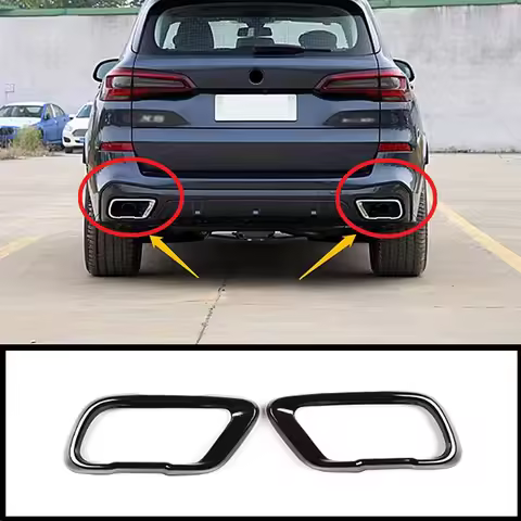 For BMW X5 F15 G05 X6 F16 X7 G07 2014-2021 M Sport Version Car Pipe Throat Exhaust Outputs Tail Fram