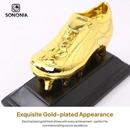 [SONONIA] Gold Boot Soccer Trophy Football Match Trophy Collectible Statue Soccer Trophy Resin Troph