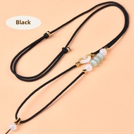 Hand-Woven Jade Jade Pendant Necklace Lanyard round Jade Pendant Hetian Jade Gold Jade Buddha Statue