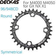Deckas Chainring 96 BCD Round 32 34 36 38 t single plate MTB Mountain bike 96BCD road M4000 M4050 NX