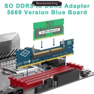 BEAUTYSTARTING Laptop DDR5 RAM to SO DDR5 U-DIMM Desktop Adapter Card Memory Tester SO DDR5 to DDR5 